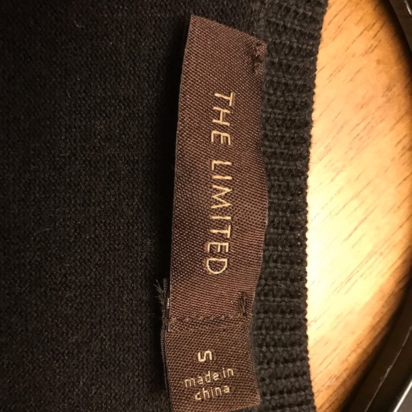 Black shirtsleeve button up sweater in size S. - Picture 3 of 3